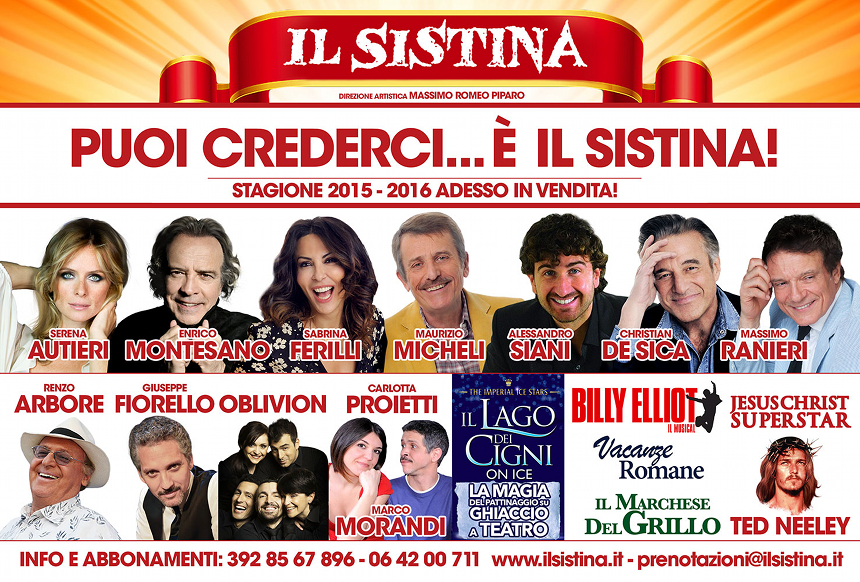 Teatro Sistina Roma 2015-2016_cartellone